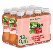 Fuze Tea Schwarzer Tee Himbeere Minze Vergleich