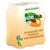 Fuze Tea Schwarzer Tee Pfirsich Holunderblüte 6 x 1 l Vergleich