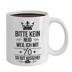 Galeriemode Tasse zum 70. Geburtstag