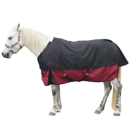 CHALLENGER 598LG Winterdecke Für Pferde – Wasserdicht, Winddicht, 1200D, 213,4 Cm, Mittelschwer Mit Fleecefutter