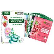 Garnier Tuchmasken-Set Hydrabomb & Nutri Bomb Vergleich