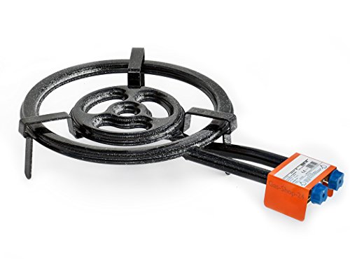 Paella Gasbrenner Windschutz – Flexibel, Verzinkt, Für Pfannen Bis 100 Cm (Outdoor-Kochen)