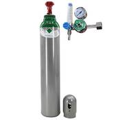 Gasflasche mit Minderer Reines 4.8 Argon