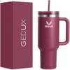 Gedux Trinkflasche mit Strohhalm