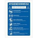 Generisch Schild Hygienregeln