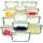 GENICOOK Glas-Frischhaltedosen Set