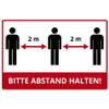 Geschenke-Fabrik Abstand-Schild 2m