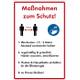 geschenke-fabrik Hinweis-Schild Hygieneregeln Vergleich