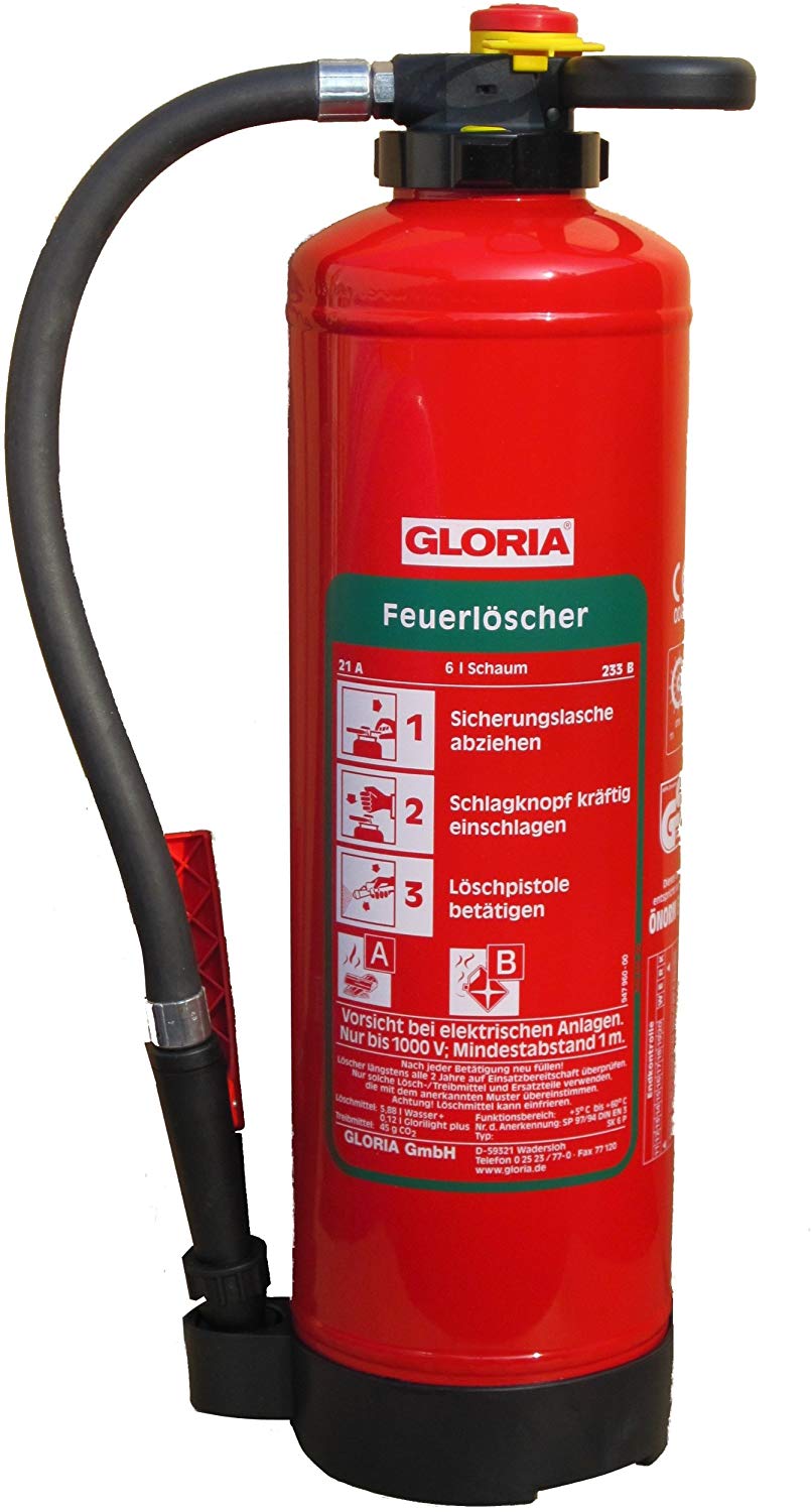 Auto-Pulver-Feuerlöscher P2 GM, Löschmenge 2 kg Brandklasse A,B,C