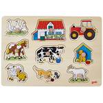 Goki Steckpuzzle Bauernhof