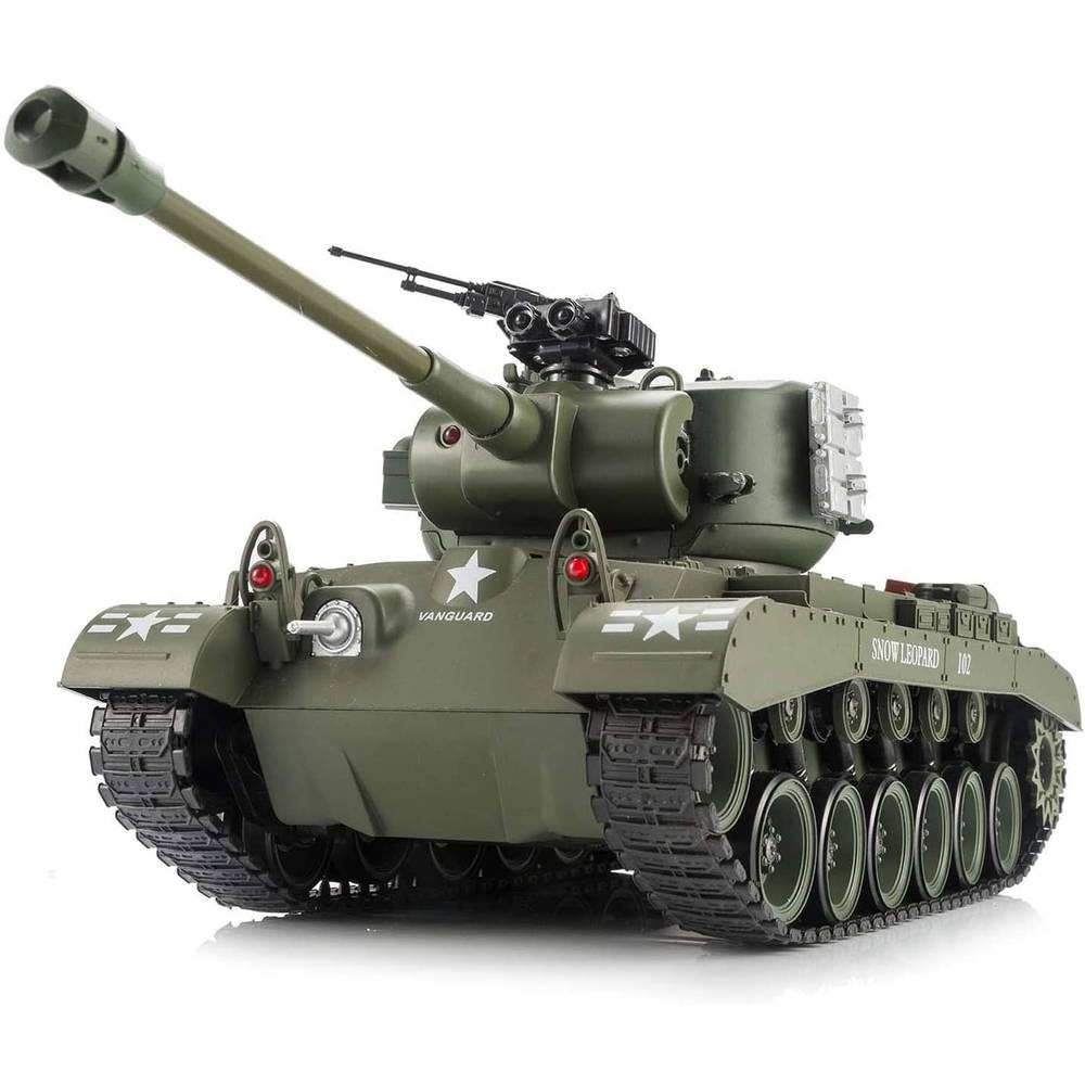 Heng Long RC Panzer Snow Leopard – Ferngesteuert, 1/16 Maßstab, Mit Schussfunktion & Battle-Modus M26 Pershing