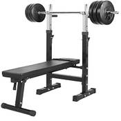 GORILLA SPORTS Hantelbank inkl. Hantelset