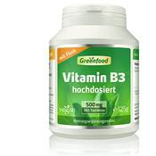 Greenfood Vitamin B3 (Niacin), 500 mg