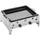 GrillChef Gasbraeter 2 Regler M Emaill Pfanne, silber