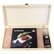 Grillgut Grillstein aus Salz