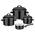 Gsw Kochtopf-Set Black & White