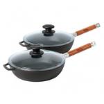 Gusseisen Pfannen Set 03-SET-2426C