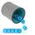 GWHOLE Würfelbecher Leder Grau Set 
