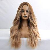 HAIRCUBE Lange lockige Braune Perücke