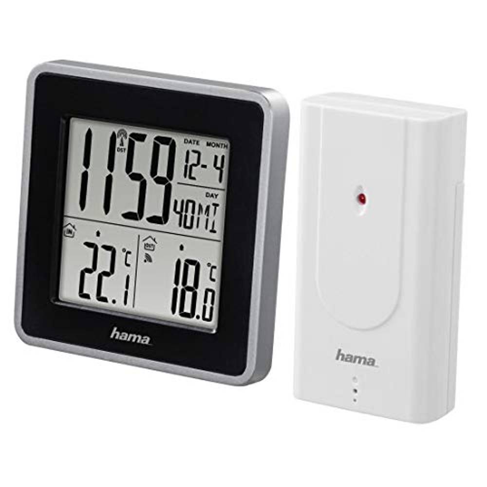 Hama Wetterstation Palawan, mit Außensensor, Funk, Wecker, Thermo/Hygro, Weiß 00222238 Draadloos weerstation