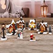 Haushalt International Weihnachtsstadt mit Schneedekoration