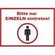 Hellweg Druckerei Einzeln-Eintreten-Hinweis Test