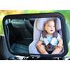 Amoever Rücksitzspiegel für Babys, 360° Baby Autospiegel, 100% Bruchsicher  für Eine Sichere Fahrt, Rückspiegel für Kindersitz mit Verstellbaren