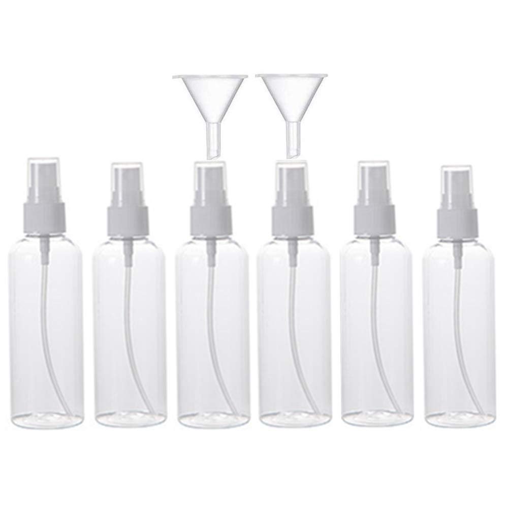 HXRYAGi Sprühflaschen Set – 2x 50 Ml, Schwarz & Gold, Nachfüllbar, Mit Zubehör