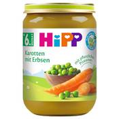 Hipp Karotten mit Erbsen Vergleich