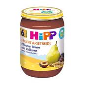 Hipp Pflaume-Birne mit Vollkorn Vergleich