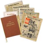 Historia Zeitung vom Tag der Geburt