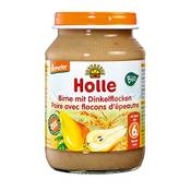 Holle Birne mit Dinkelflocken