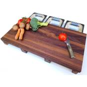 Holz-Projekt-Summer Schneidebrett mit Auffangschale Nuss Vergleich
