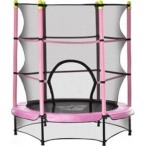 Trampoline Enfant HyperMotion 137cm - Avec Filet De Sécurité, 25kg Max, Pour Jardin, 3-8 Ans