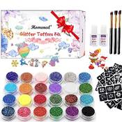 Homened Glitzer-Tattoo Vergleich