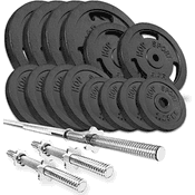 Hop-Sport 2in1 Langhantel & Kurzhandelset