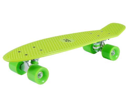 Sports Kinder Skateboard 55cm - Funboard Mit Neon Rädern ABEC-7