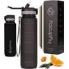 Hydracy Trinkflasche mit Strohhalm