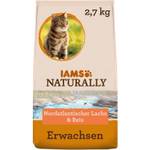 Iams Naturally Katzenfutter trocken mit Lachs und Reis