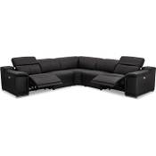 Ibbe Design Modul L Form Ecksofa Schwarz Leder  Vergleich