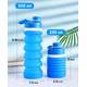 Kemier Kollabierbare Silikon-Wasserflaschen-750ML Vergleich