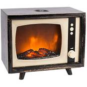 Ideen mit Herz LED-Kaminfeuer Retro-TV Design Vergleich