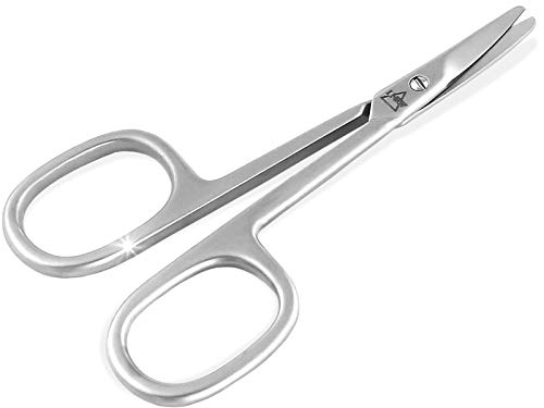 Gifaz Linkshänder-Nagelschere Aus Italien – Aus Kohlenstoffstahl, Gebogene Klingen, 9 Cm Länge Für Maniküre & Pediküre