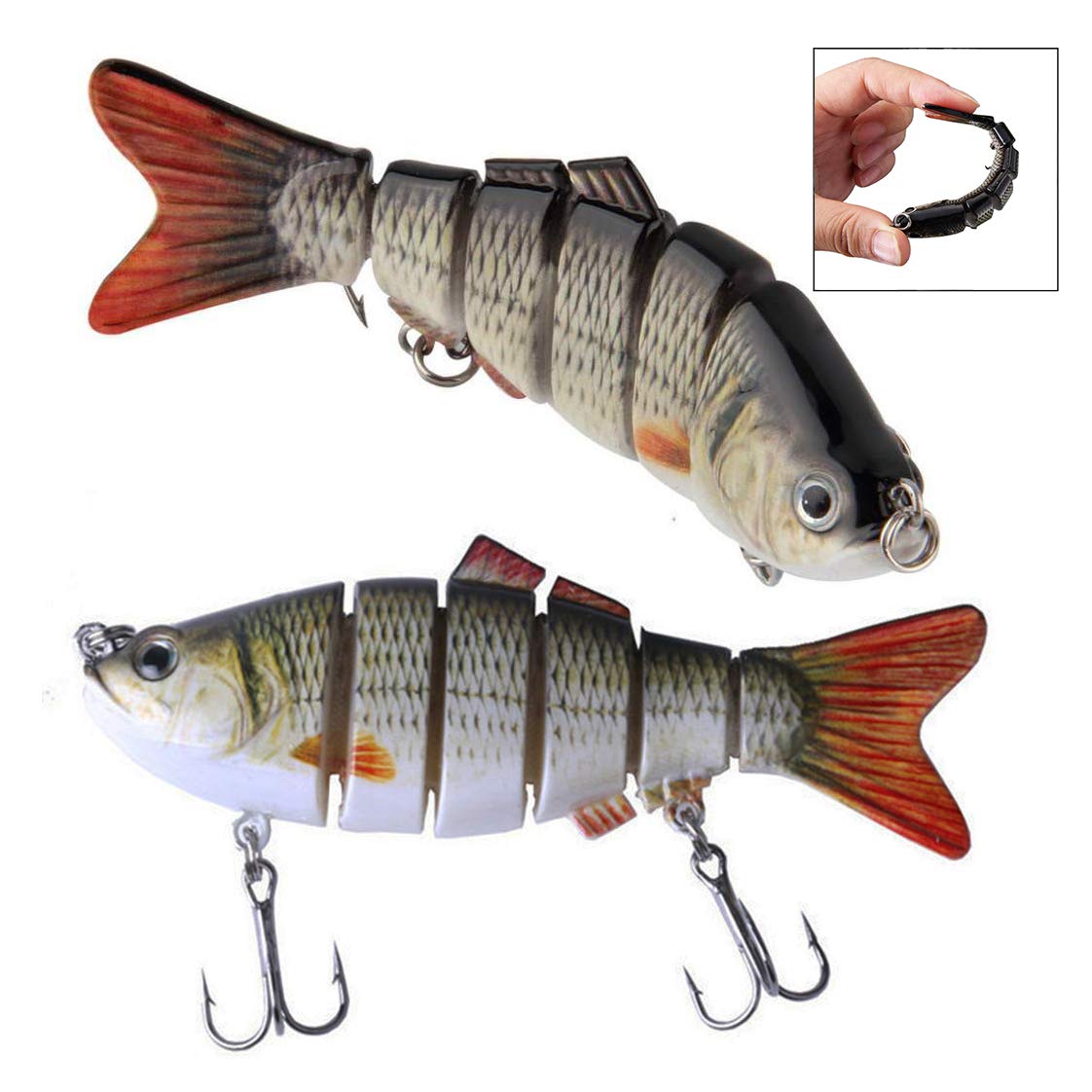 Wobbler Rotauge Kunstköder – Mehrteiliger Jerkbait Für Hecht, Zander, Barsch Und Dorsch