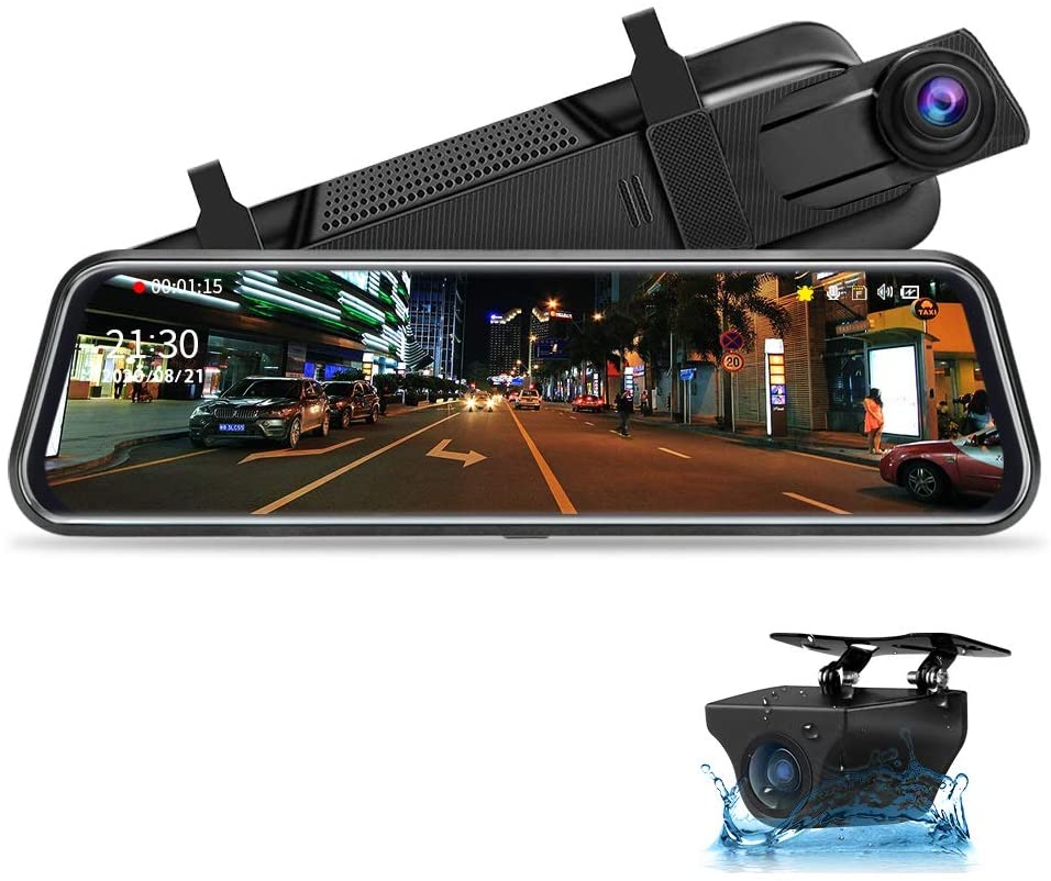 WeBeqer 4K Spiegel Dashcam mit 1080P Rückfahrkamera,Dashcam Auto