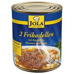 Jola Frikadellen mit Kartoffeln, Karotten und Sauce
