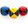 Diabolo Premium-Jonglierbälle 3er-Set (dreifarbig)