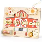 Joyreal Montessori Busy Board Bauernhof MZ012