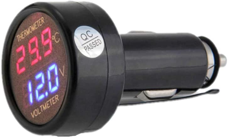 Auto KFZ Innen & Außen Digital LCD Thermometer Alarm Uhr