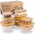 Kamoro Home & Kitchen Frischhaltedosen Glas mit Bambus Deckel